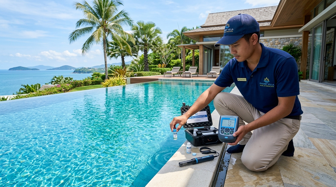 Certified Pool & Landscape Maintenance in Luxury Phuket Villa